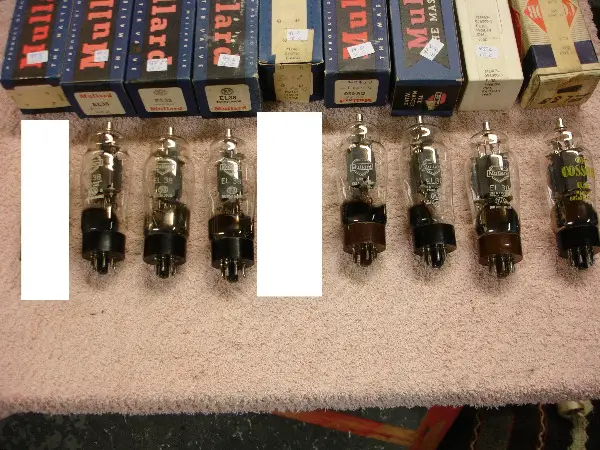 EL38 Mullard Röhren - 7 Stück - tubes