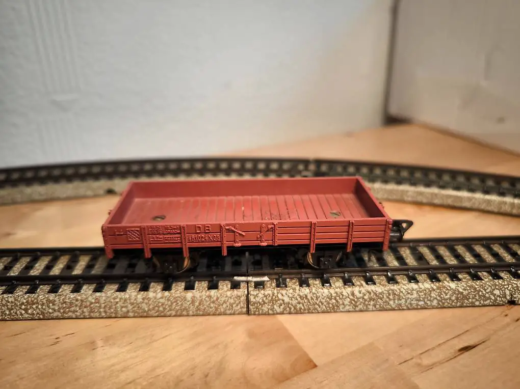 Fleischmann Niederbordwagen 2-Achsig braun H0