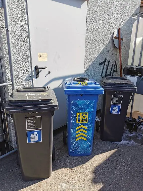  recycling system kunststoffcontainer mit einwurfloch