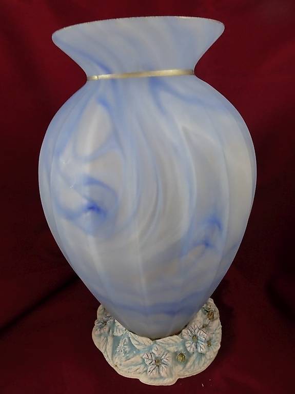 ? OPAK Vase ArtDeco Glas antik nostalgisch Vintage, 25cm hoch