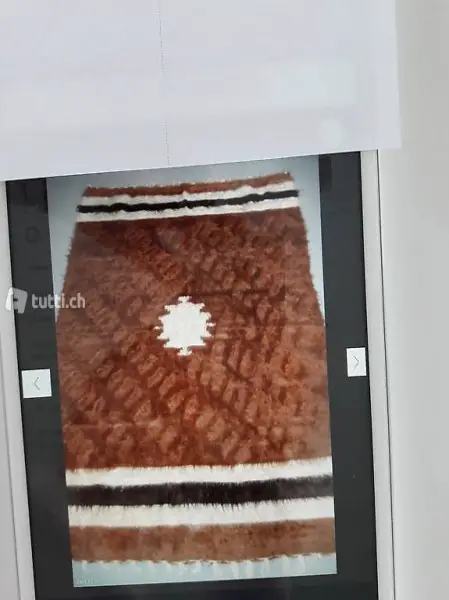 Oriental Ziegenhaar-Teppich/Wandbehang 1.20x1.72m