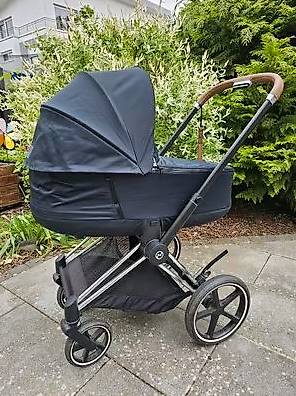 Cybex Priam Kinderwagen Komplett-Set Deep Black