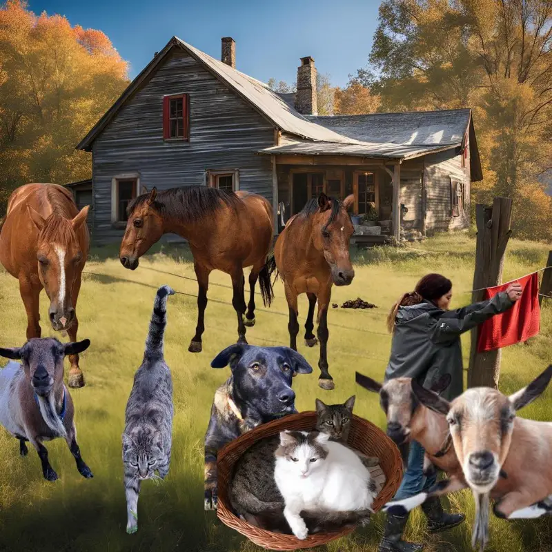 Suche Selbstversorgerstall für 3 Pferde 3 Zwergziegen + Wohnung