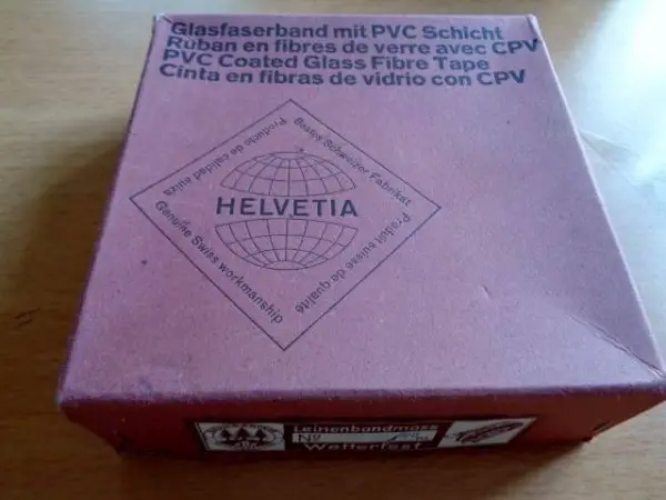 Helvetia, altes Glasfasermessband 20m