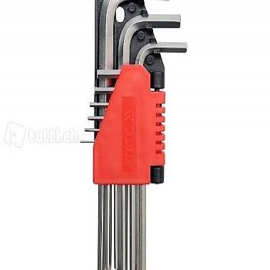  Yato Innensechskantschlüssel Satz 9 Stück 1,5 - 10 mm Cr-V