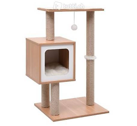  Katzen-Kratzbaum mit Sisal-Kratzmatte 82 cm