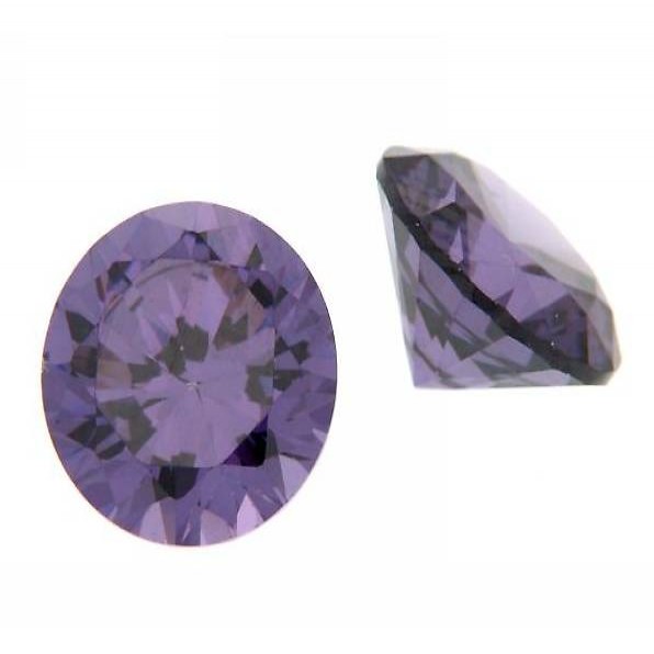 Zirkonia Amethist / 4x4mm Carre / 9Stk