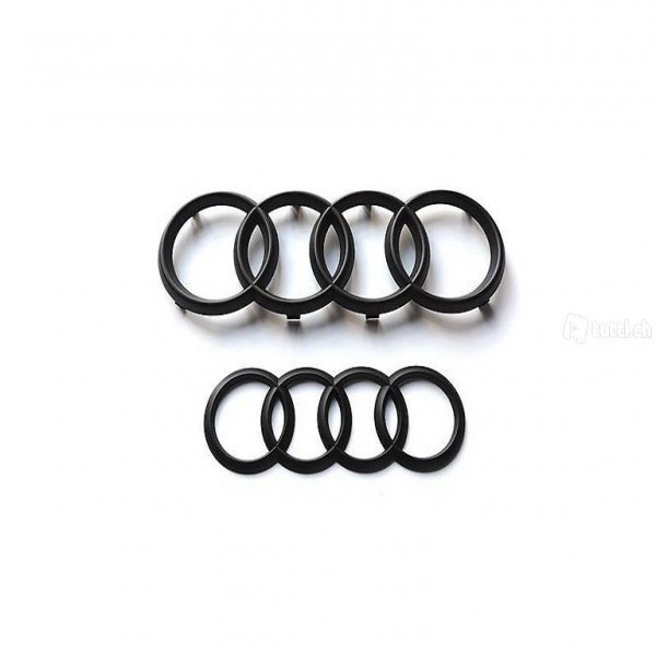 Emblèmes arrière audi noir brillant