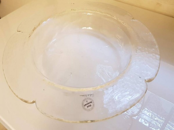 Glasi Hergiswil Schale Blume 30cm