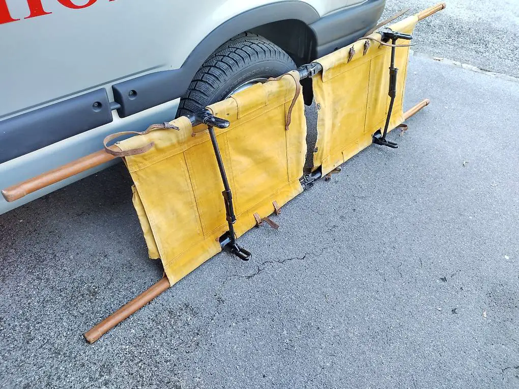 Militärische Krankentrage Tragbarren zusammenklappbar