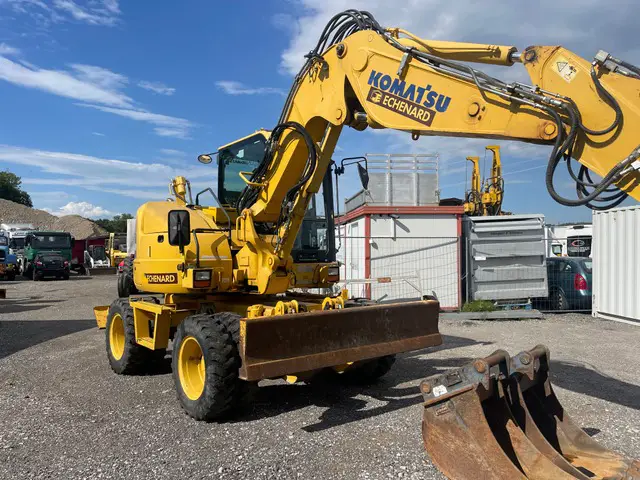 komatsu, pw 98mr, bagger