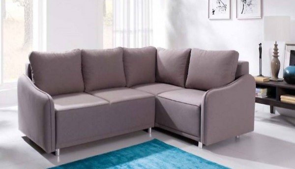  TEXTILSOFA STOFFSOFA ECKSOFA MIT BETTFUNKTION - LANA