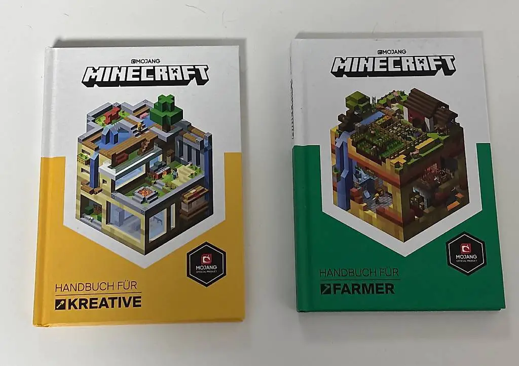 2x Minecraft Handbücher? Kreativ & Farmer (nur zusammen)