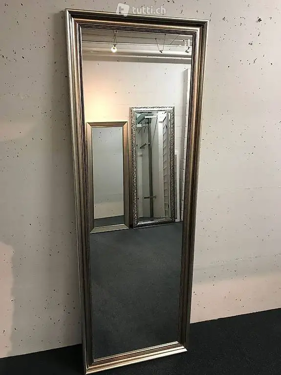  Spiegel PRIA Rahmen silber 65 x 185 cm