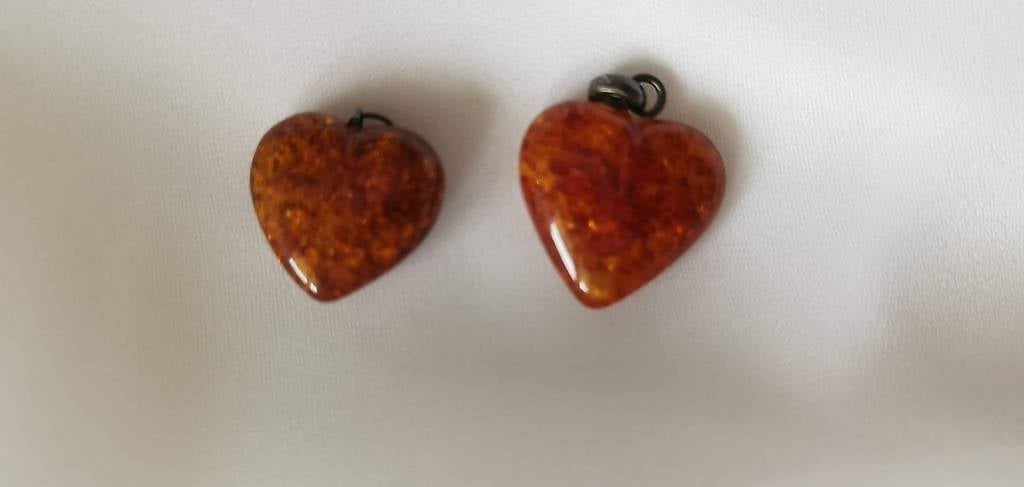 Bernstein Herz Anhänger