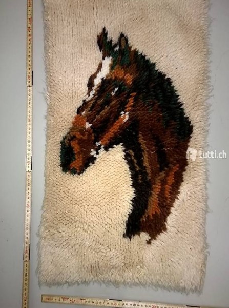 Wandteppich Pferd Wolle