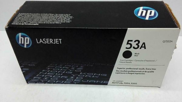  Original HP LaserJet P2014 / P2015 / M2727 Toner, 53A/Q7553A