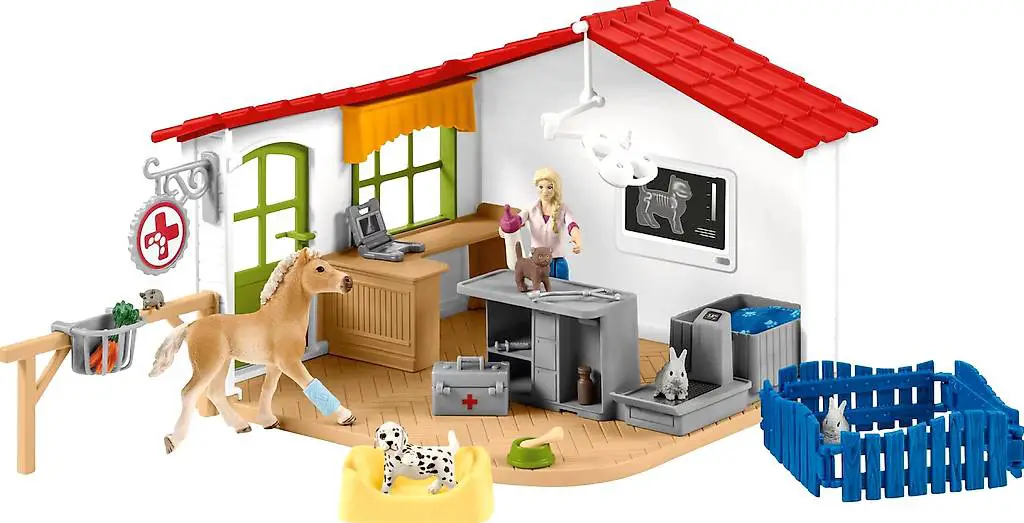 Schleich Farm World - Tierarzt-Praxis mit Haustieren
