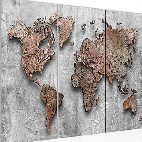  XL Leinwandbild Weltkarte NEU