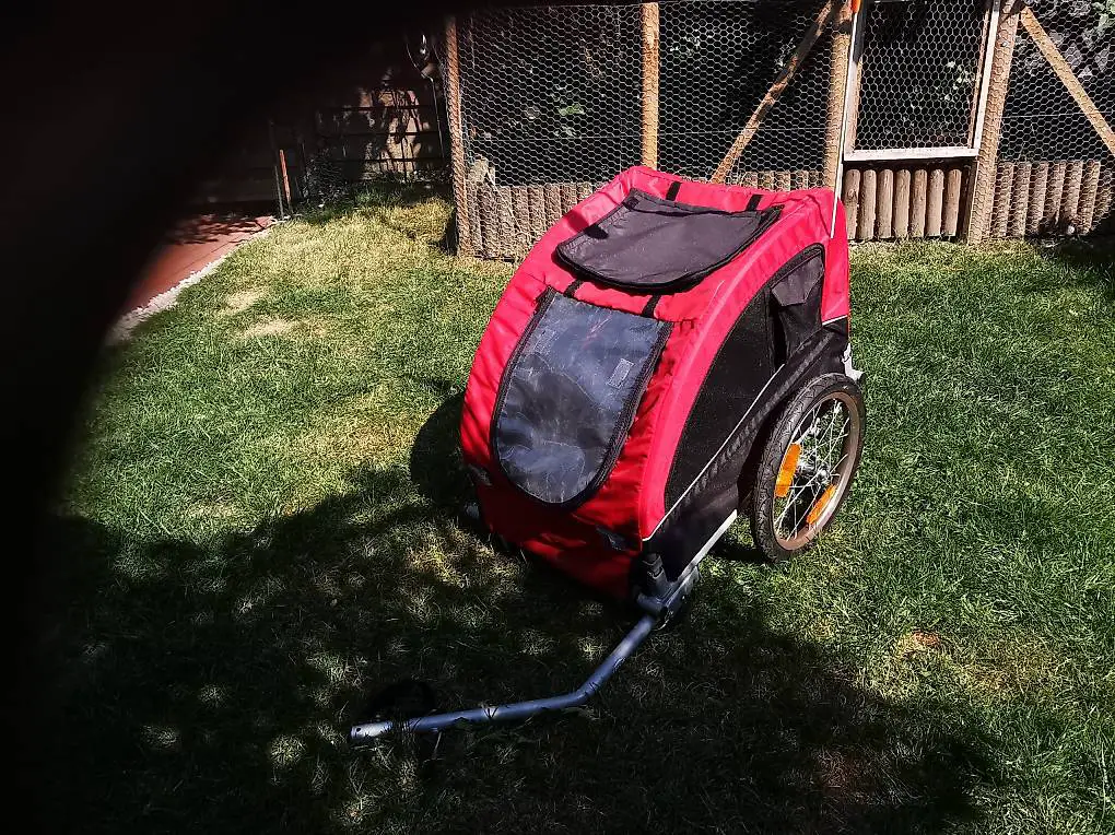 Hundeanhänger für Velo