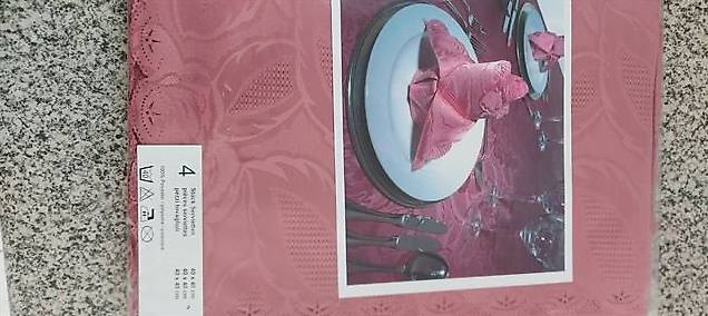 8 Serviettentücher, 40 x 40 cm