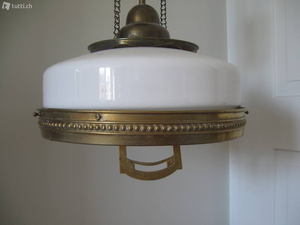 Pendellampe, Zuglampe aus Messing