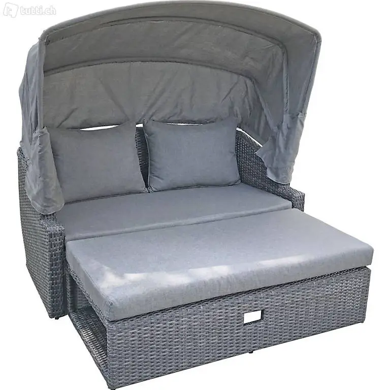  Garden Pleasure Funktionssofa mit Dach, Monte Carlo Kunststo