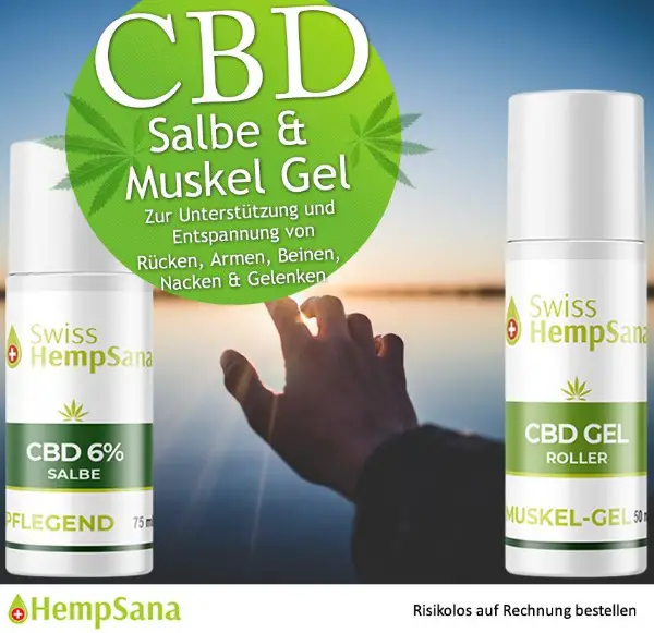CBD Massage Salbe & Muskel Gel (extra hoher CBD Gehalt)