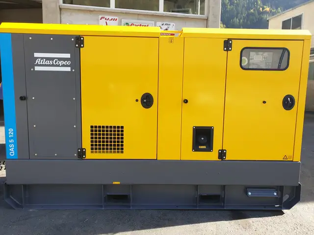 atlas copco, qas 120 - 5, stromgenerator