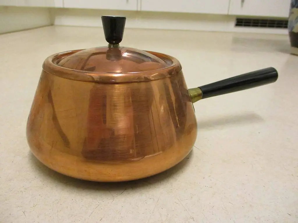 Fondue-Topf Fonduetopf SPRING Culinox Edelstahl Kupfer