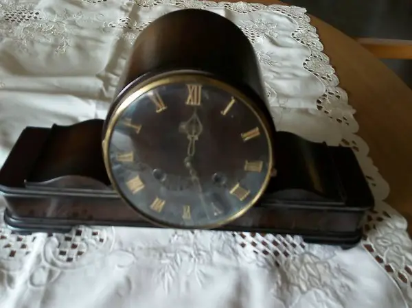 Hermle Kamin Buffet Uhr mit Gong 1950