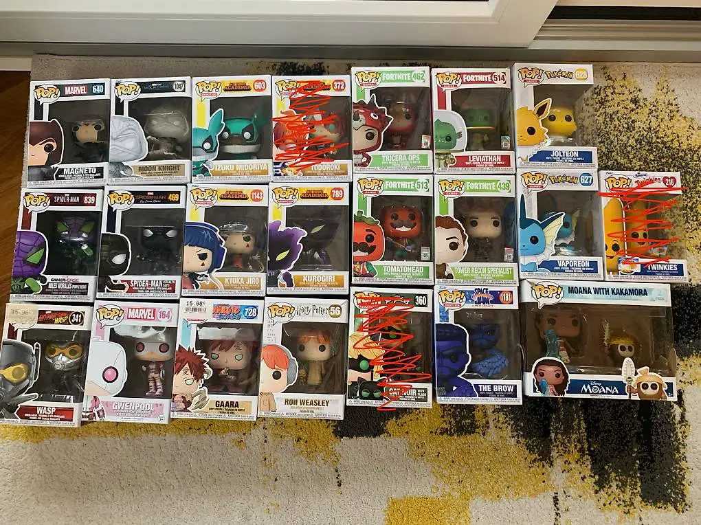 Vendo diversi funko Pop