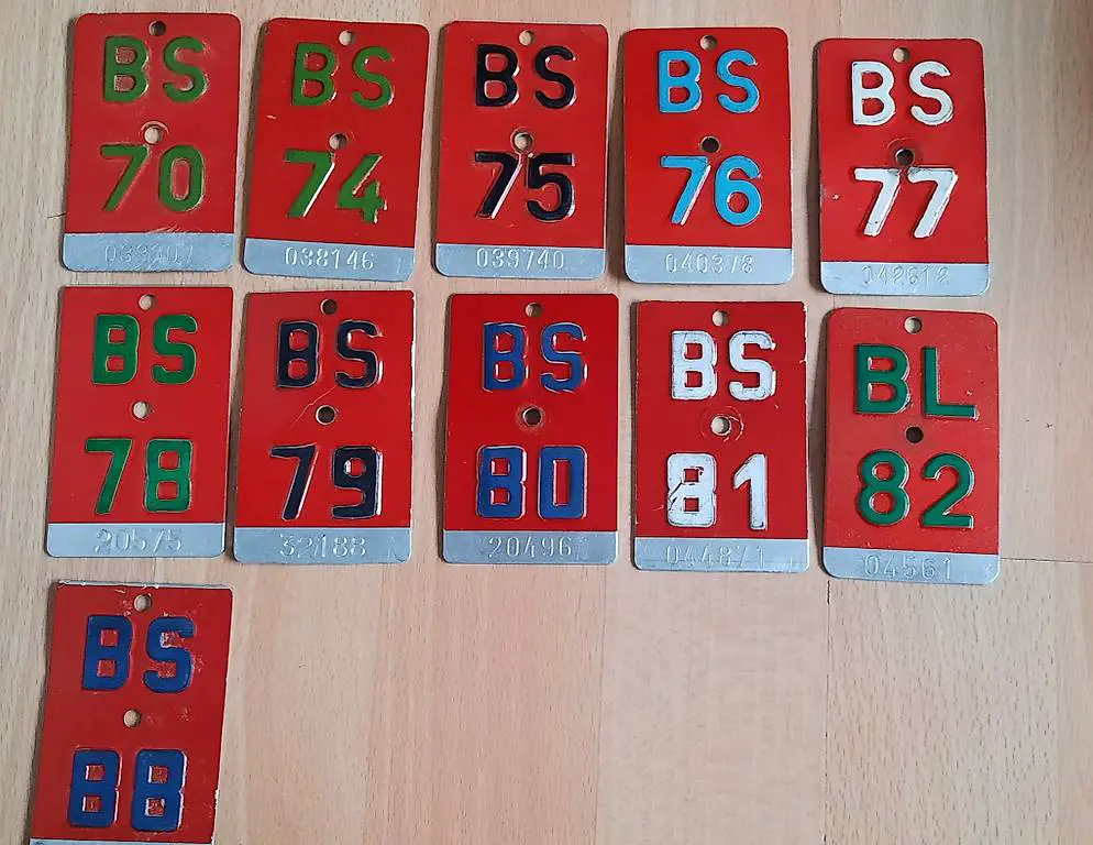 Velo und Mofa Schilder BS und BL