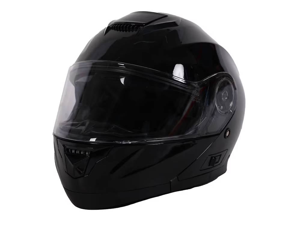 Motorrad Klapphelm schwarz Grösse 61