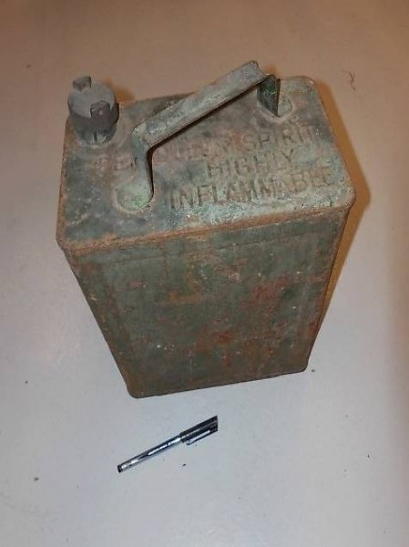 Ölkanne Benzin Bidon Kanister Militär 2. Weltkrieg Rarität