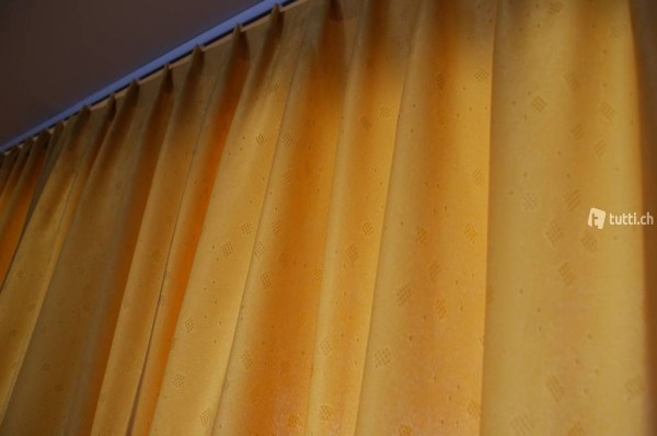 2 Stück Nacht Vorhänge,Farbe Gold, s. Bilder