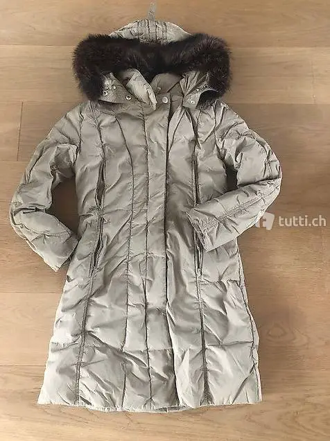 beige Dauenmantel Gr: 36 - 38 Italienische grösse 42