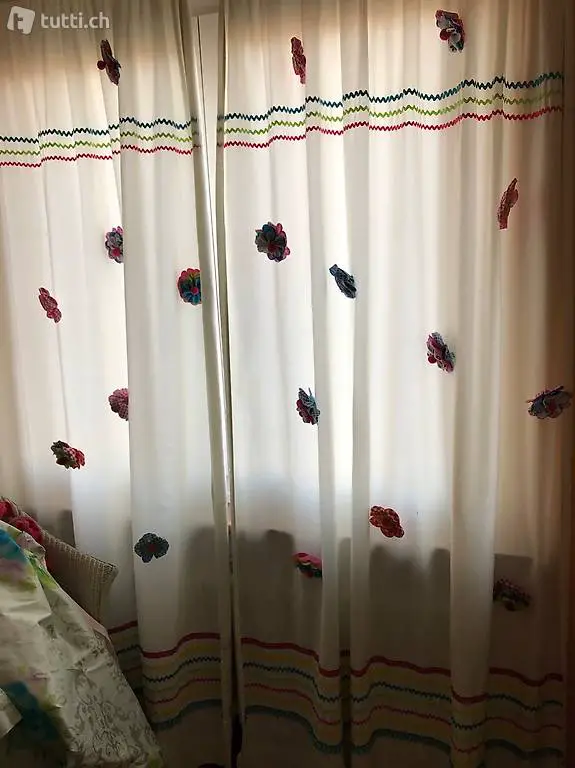 2 einzigartige Vorhänge z.B. für ein Mädchenzimmer