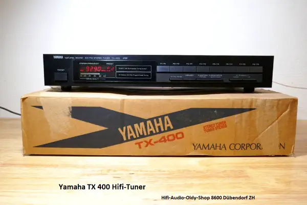 Yamaha TX-400 TX 400 Natural Sound AM FM Stereo Tuner in Schwarz