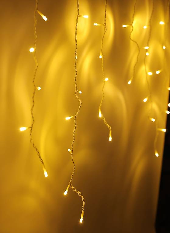  LED Lichtervorhang 5 m warmweiss