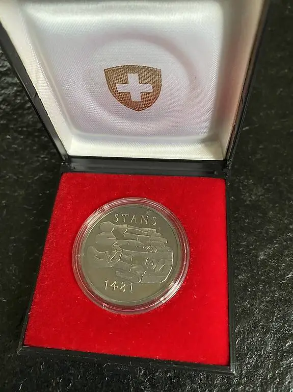 Silbermünze Stanser Verkommnis 1481