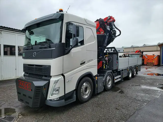 volvo, fh500 8x2, kran