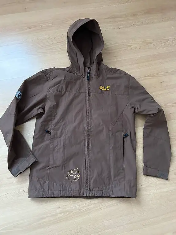 Jacke mit Kapuze Jack Wolfskin braun Gr 164