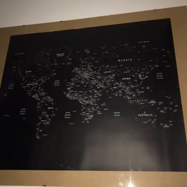 Quadro mappa mondo
