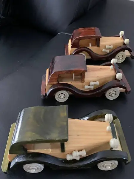 3 neue Holz Fahrzeuge Rolls Royce fahrbar Topp Spielzeug