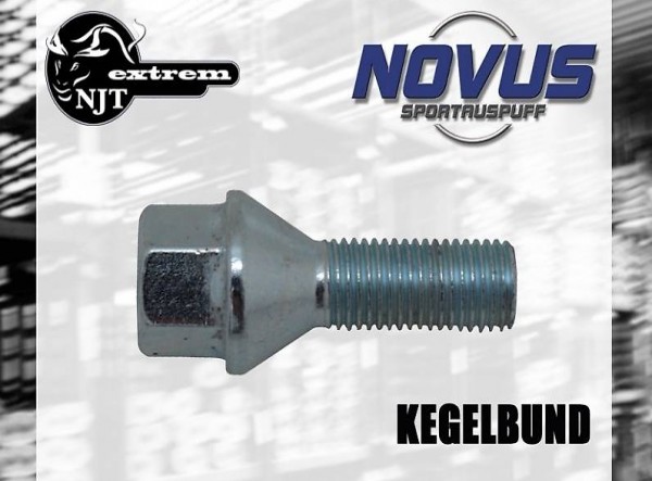  RADSCHRAUBE, KEGELBUND, M14x1.25 50MM