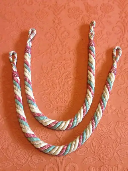 Kordeln für Vorhänge, mehrfarbig