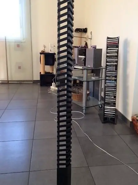 CD Rack, schwarz, für 31 CD"s und diverse CDs, v.s. 80er Jah