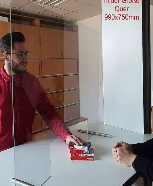  Acryl Schutzschild | Niesschutz | Spuckschutz