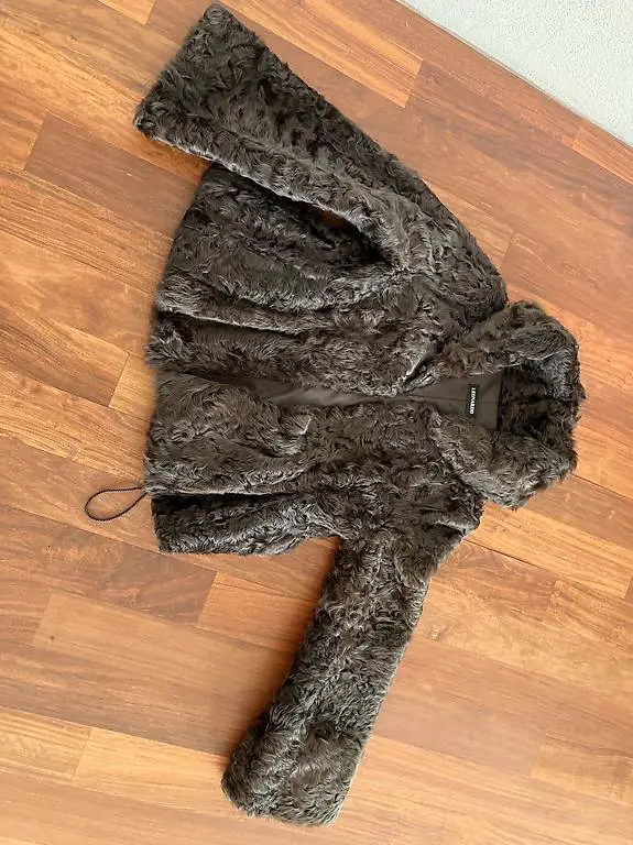 Damen Mantel, Hasenfell, Leonardo Grösse M